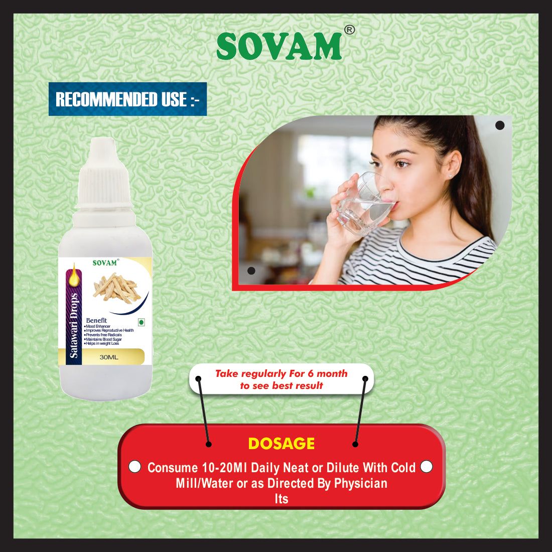 Sovam Shatavari Drop – 30ML