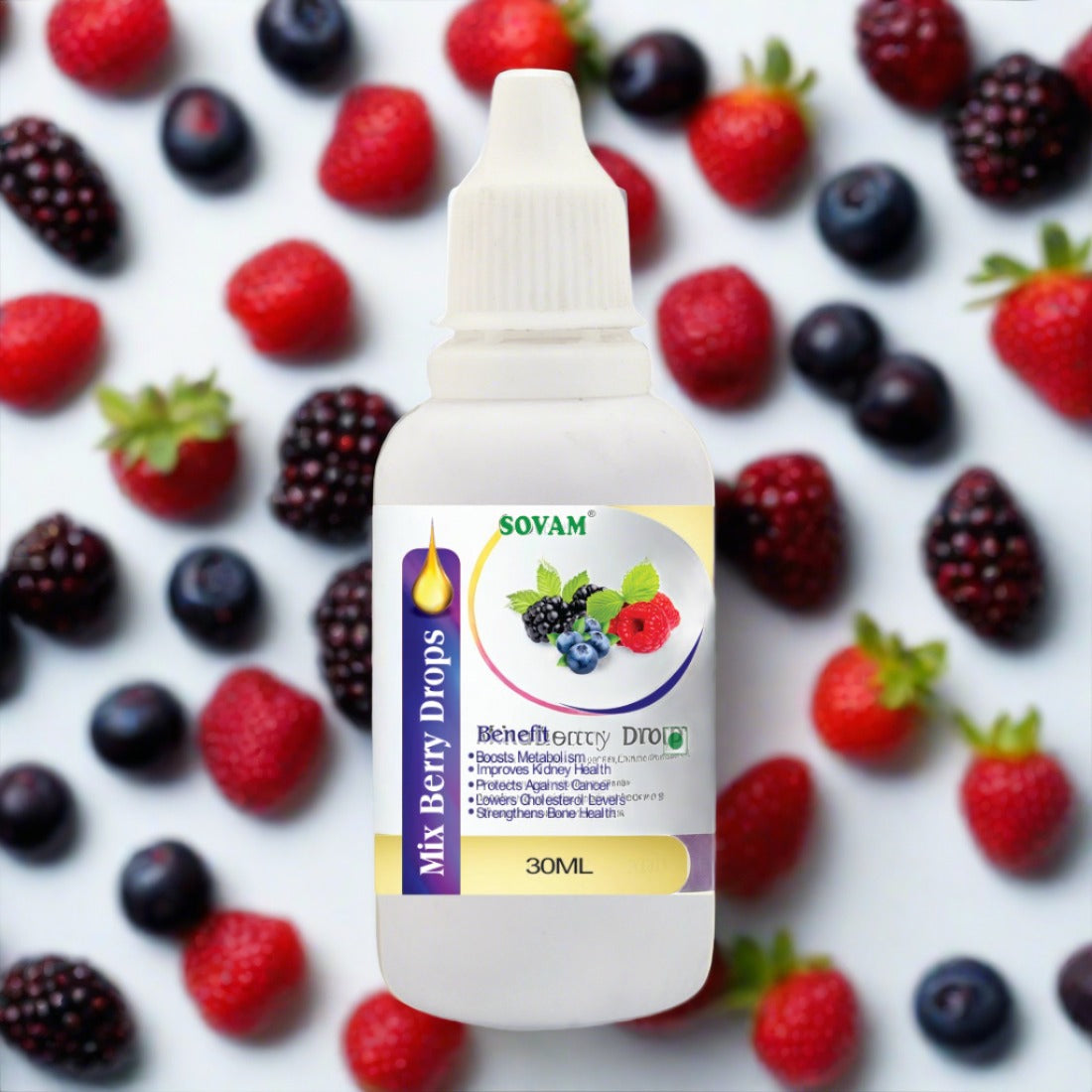 Sovam Mix Berry & Herbs Drops 30Ml