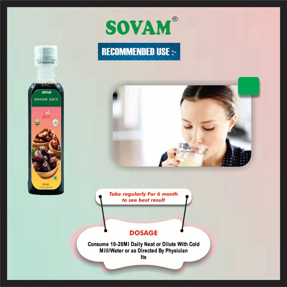 Sovam Khajur Juice 500ml