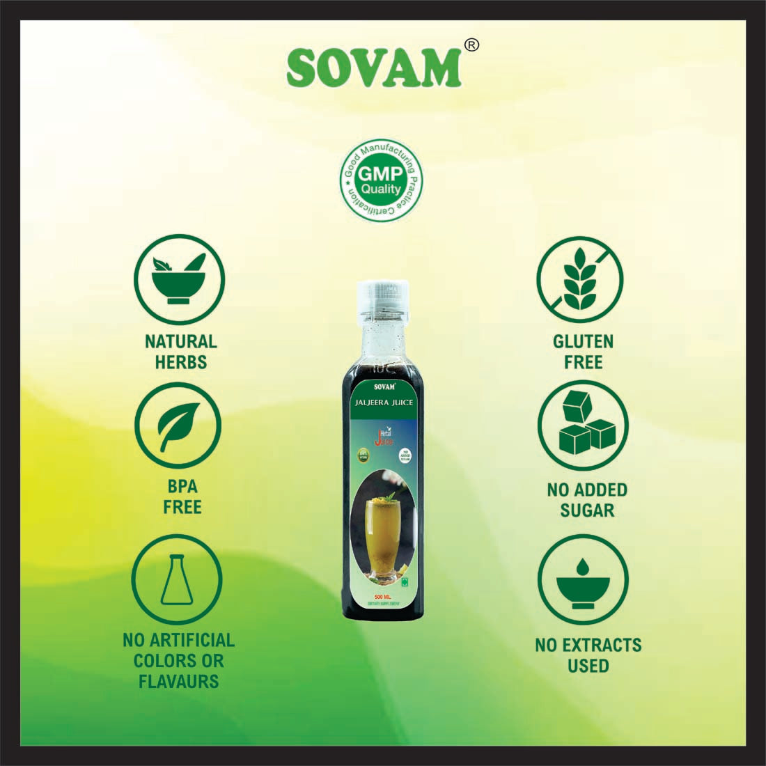 Sovam Refreshing Jaljeera Juice 500ml