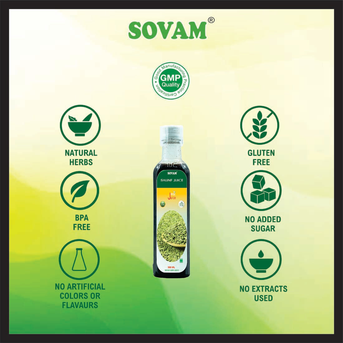 Sovam Refreshing Saunf Juice 500ml