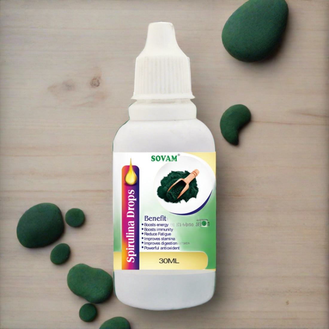 Sovam Organic Spirulina Drops 30Ml