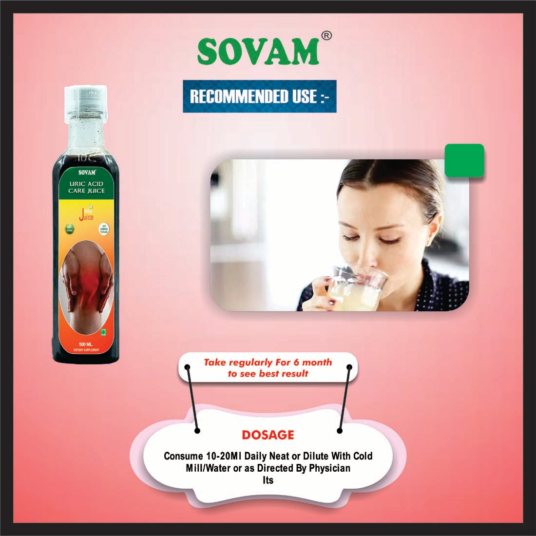 Sovam Uric Acid Care Juice 500ml