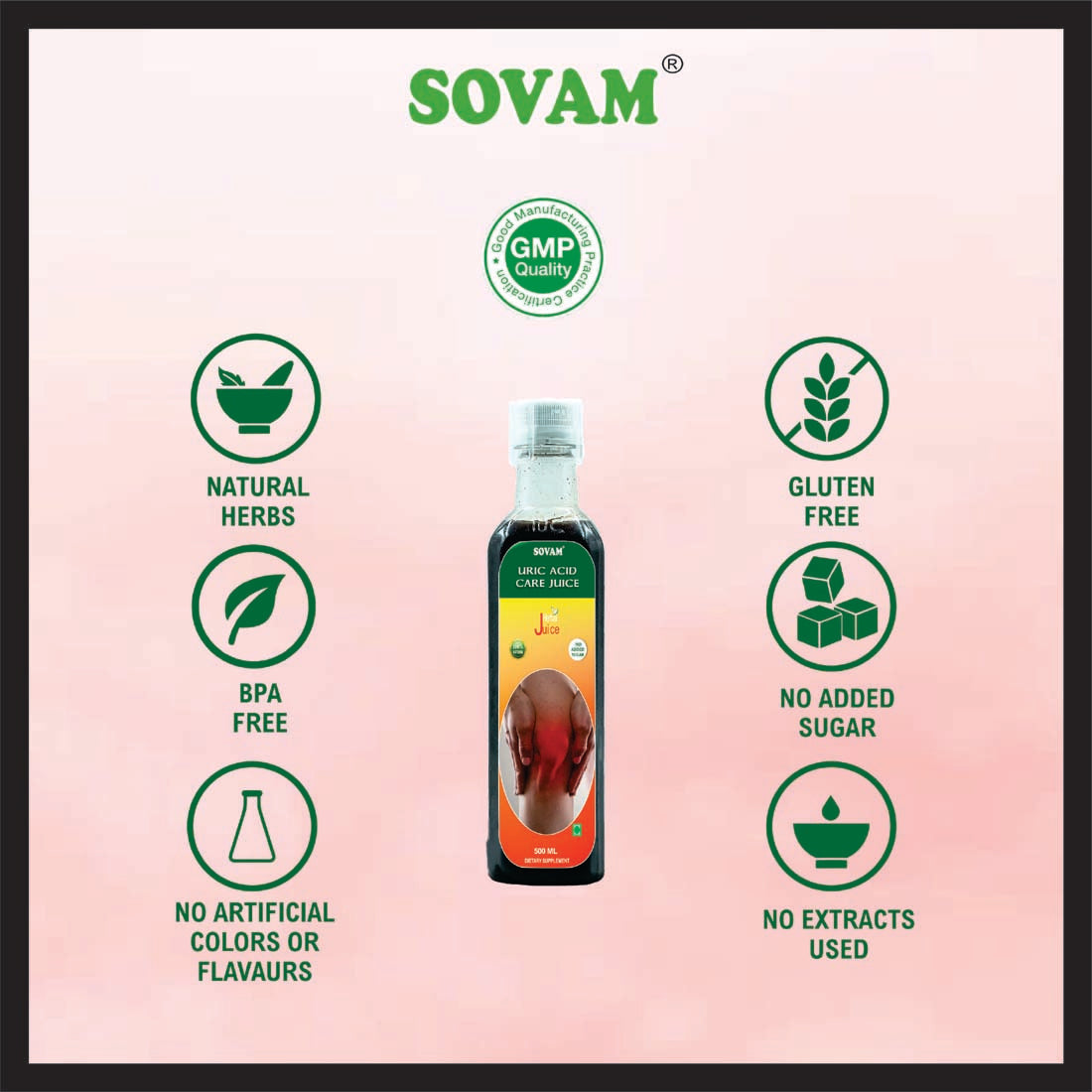 Sovam Uric Acid Care Juice 500ml