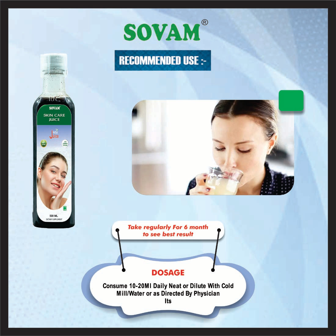 Sovam Skin Care Juice 500ml