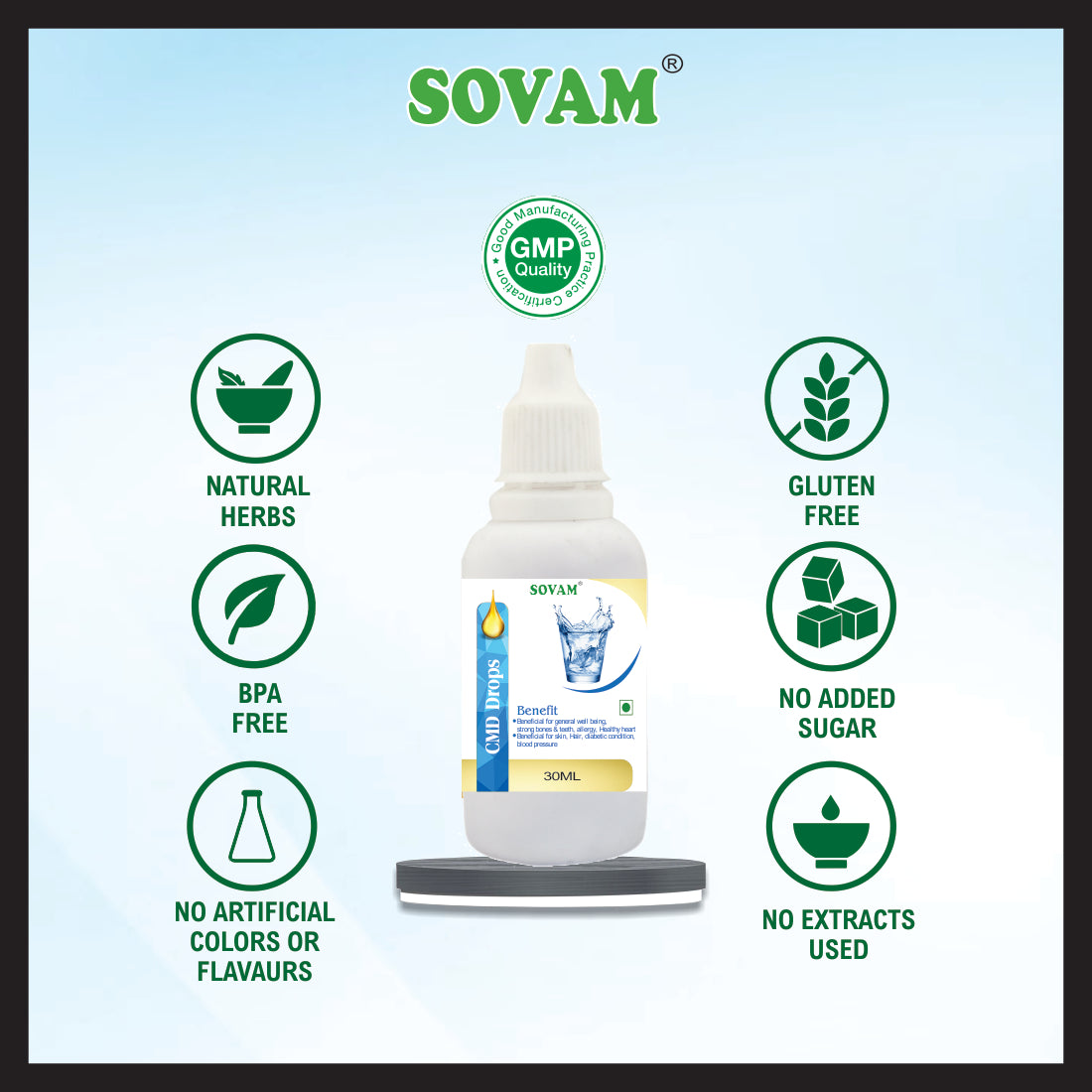 Sovam CMD Liquid Drops 30Ml