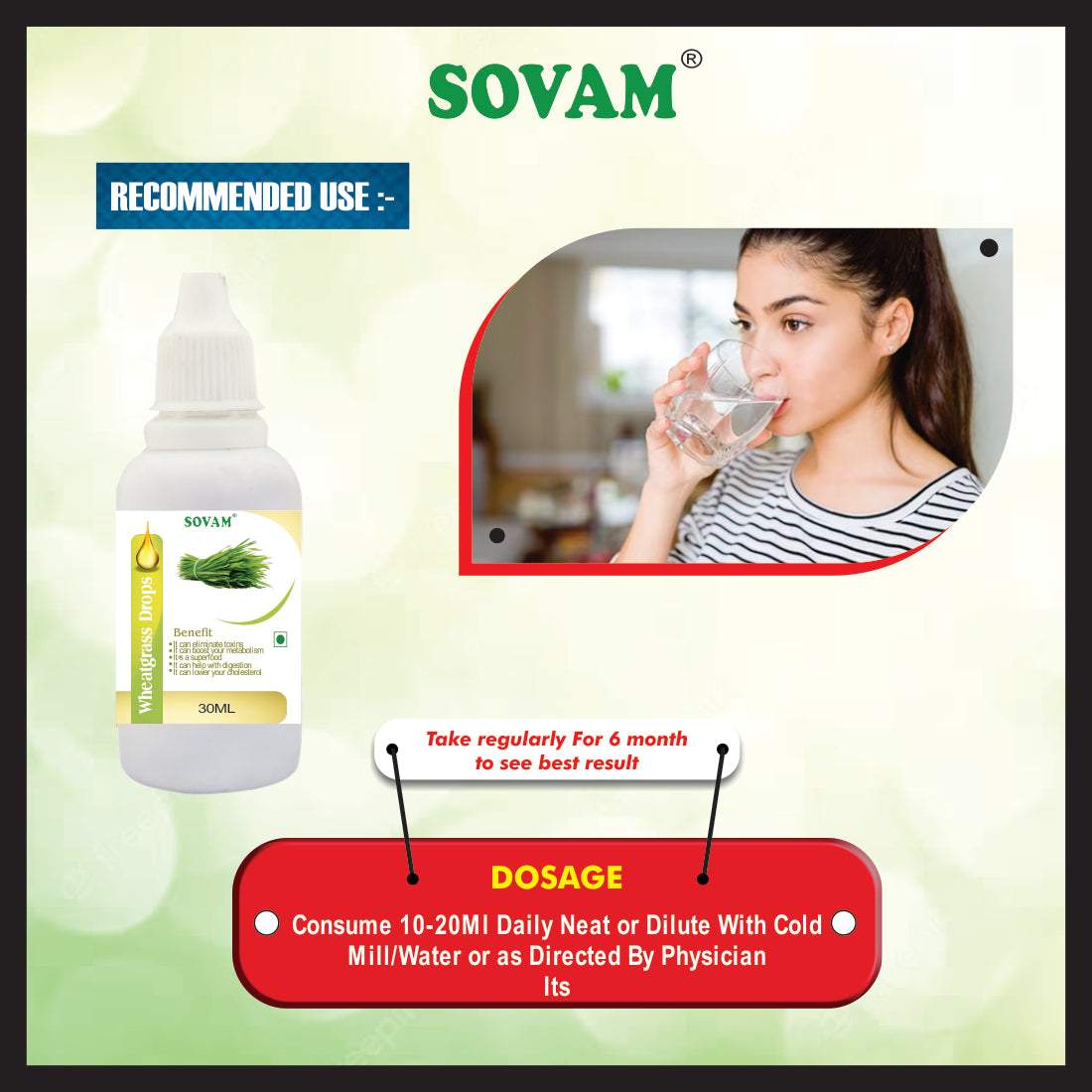 Sovam Wheatgrass Drop 30ml