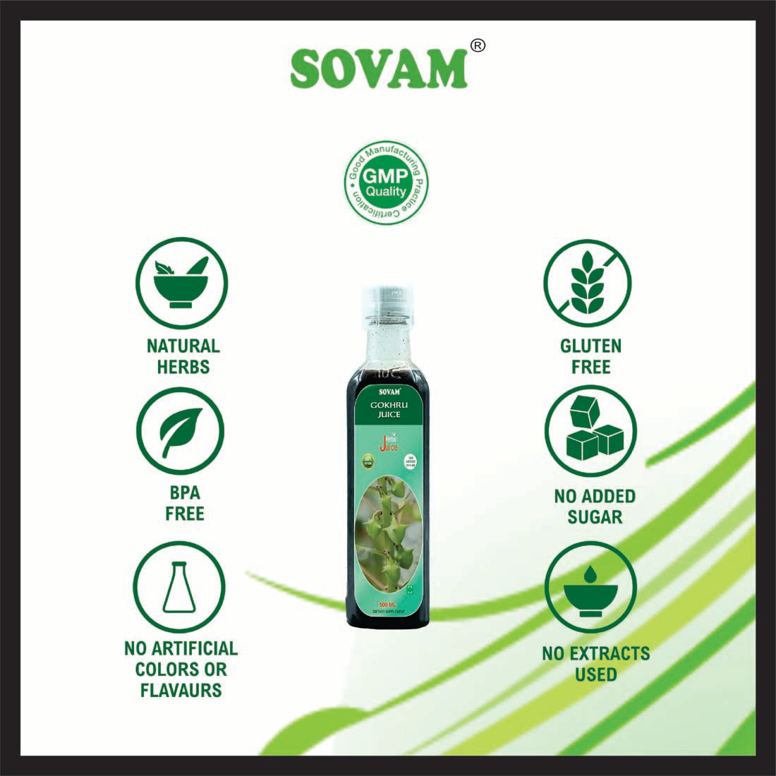 Sovam Gokhru Juice 500ml