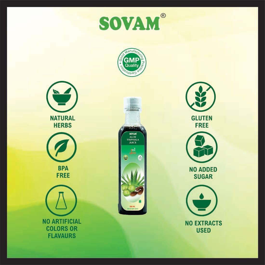 Sovam Aloe vera Triphala Juice 500ml