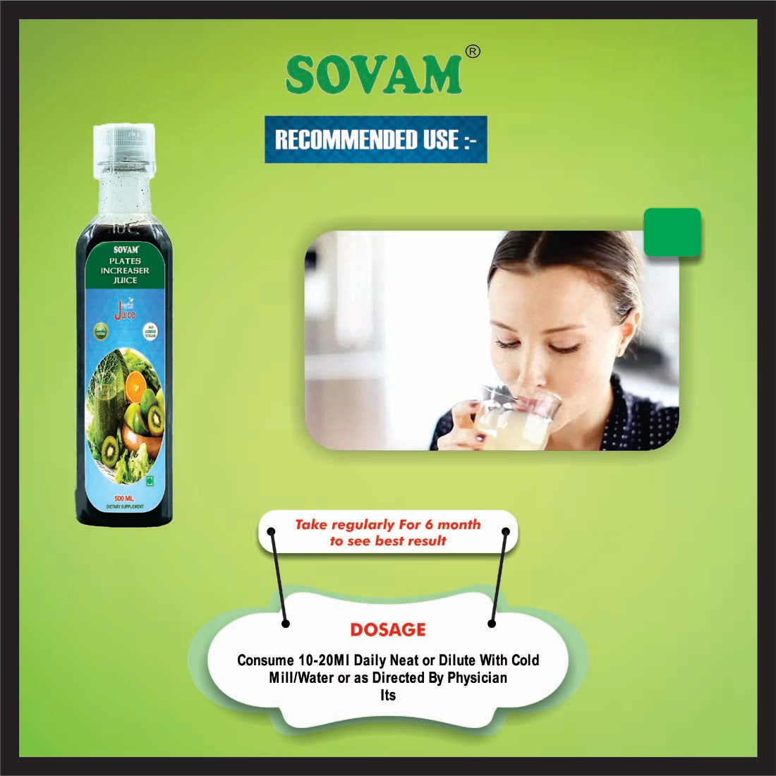 Sovam Plates Increaser Juice 500ml