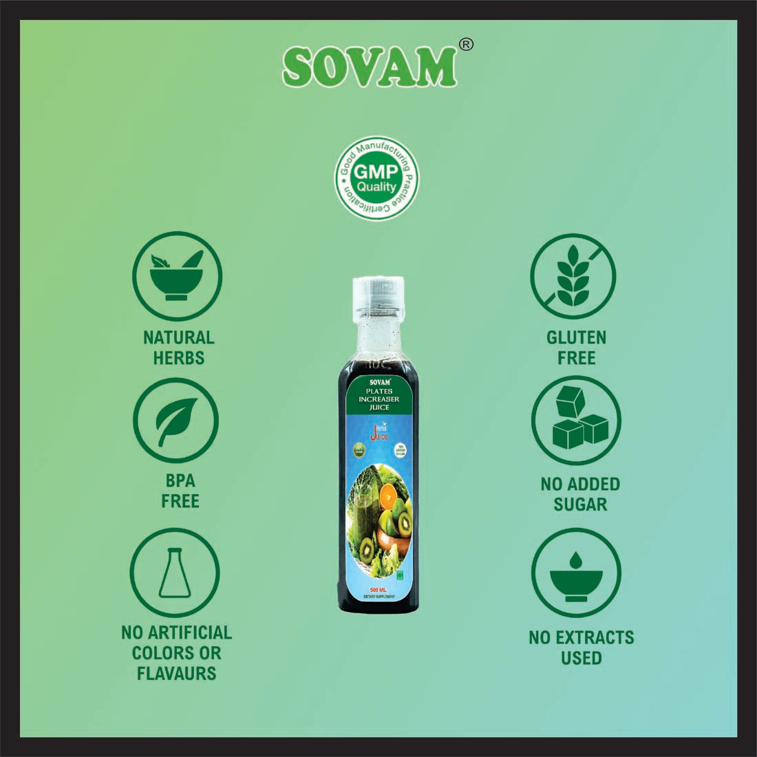 Sovam Plates Increaser Juice 500ml