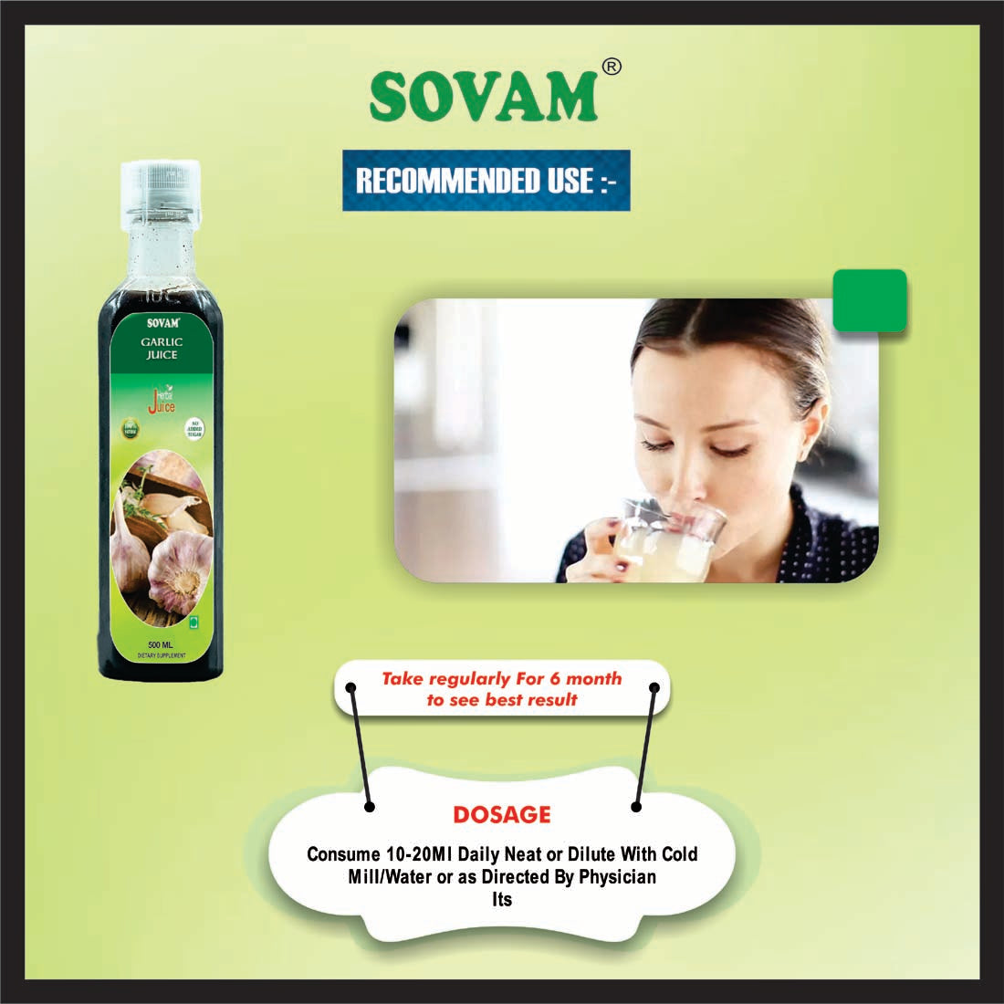 Sovam Garlic Juice 500ml,