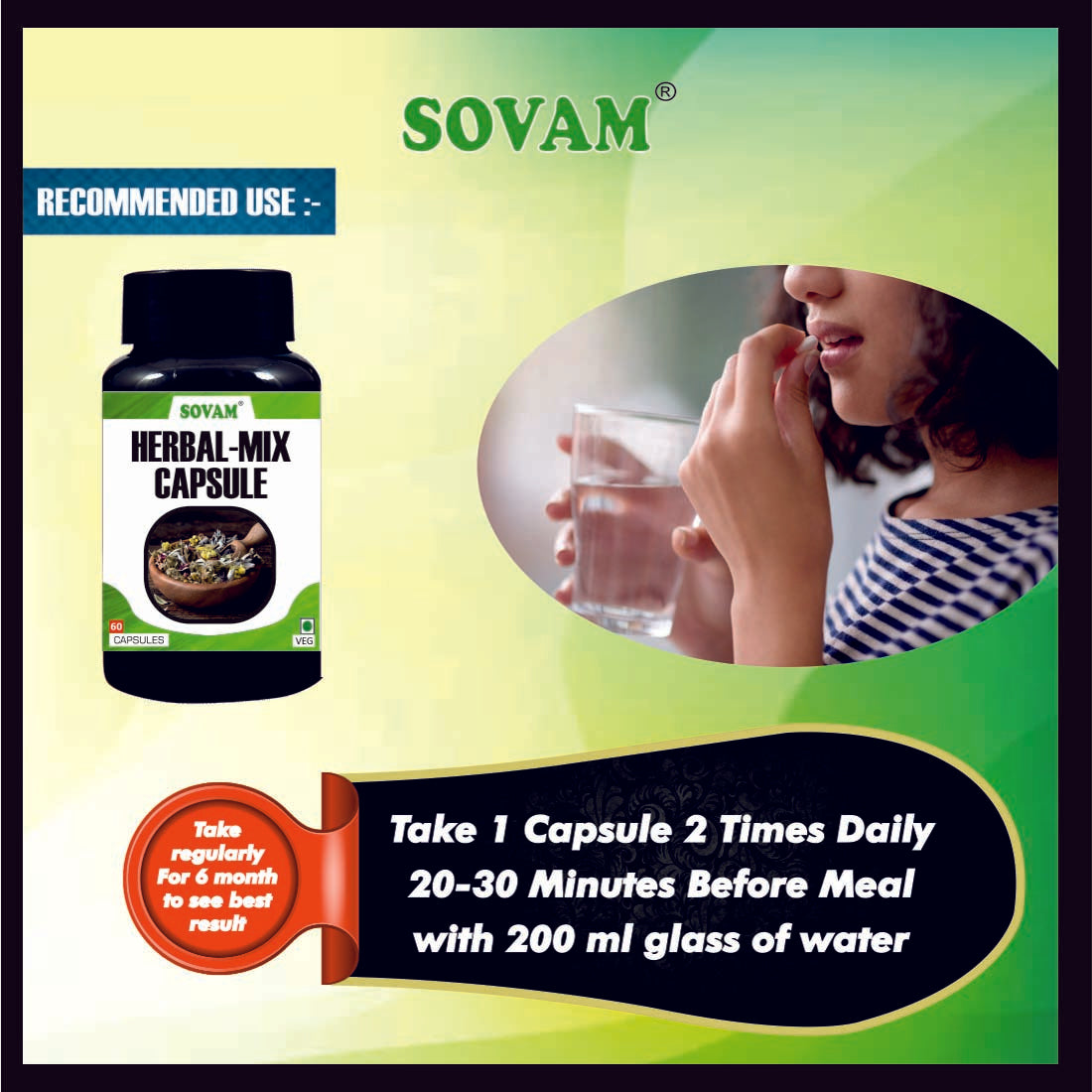 Sovam Herbal Mix 60 Capsules