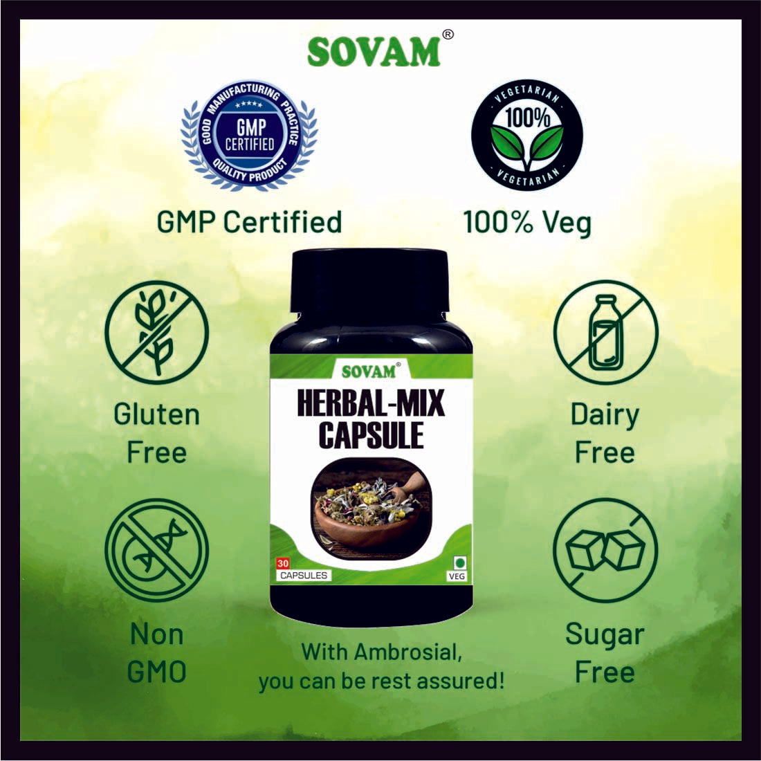 Sovam Herbal Mix 30 Capsules