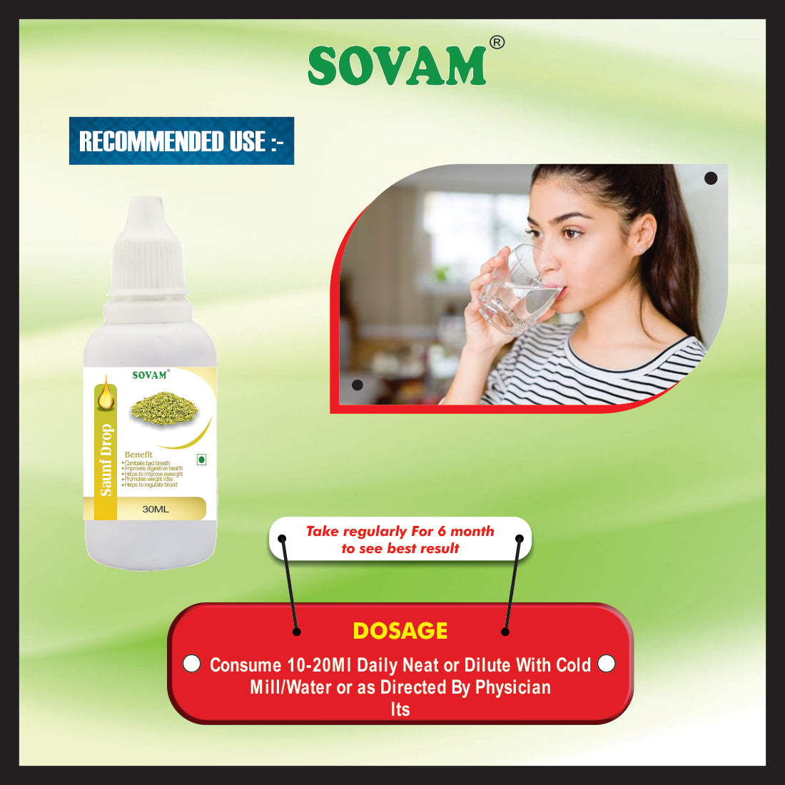 Sovam Saunf Liquid  Drops30ml