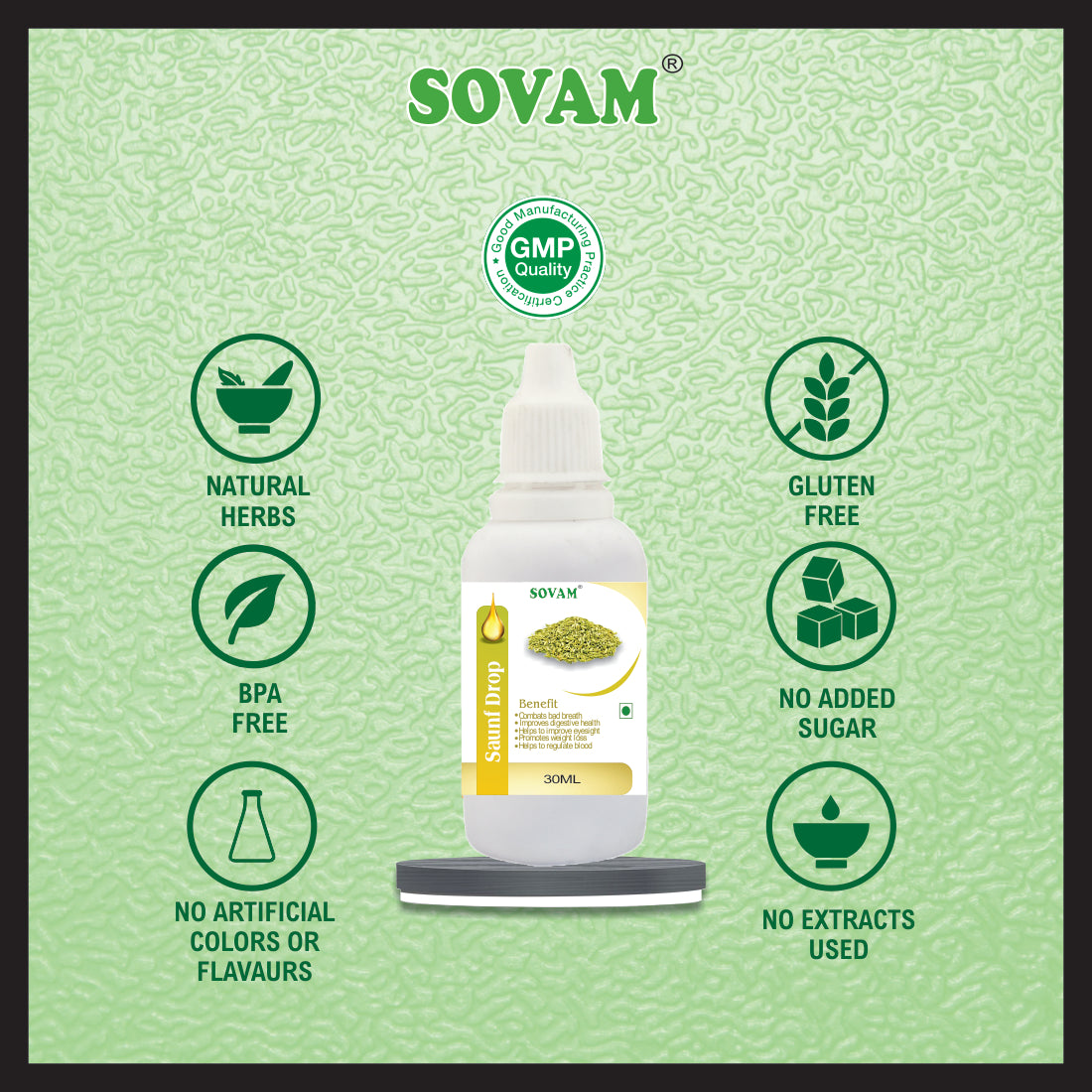 Sovam Saunf Liquid  Drops30ml