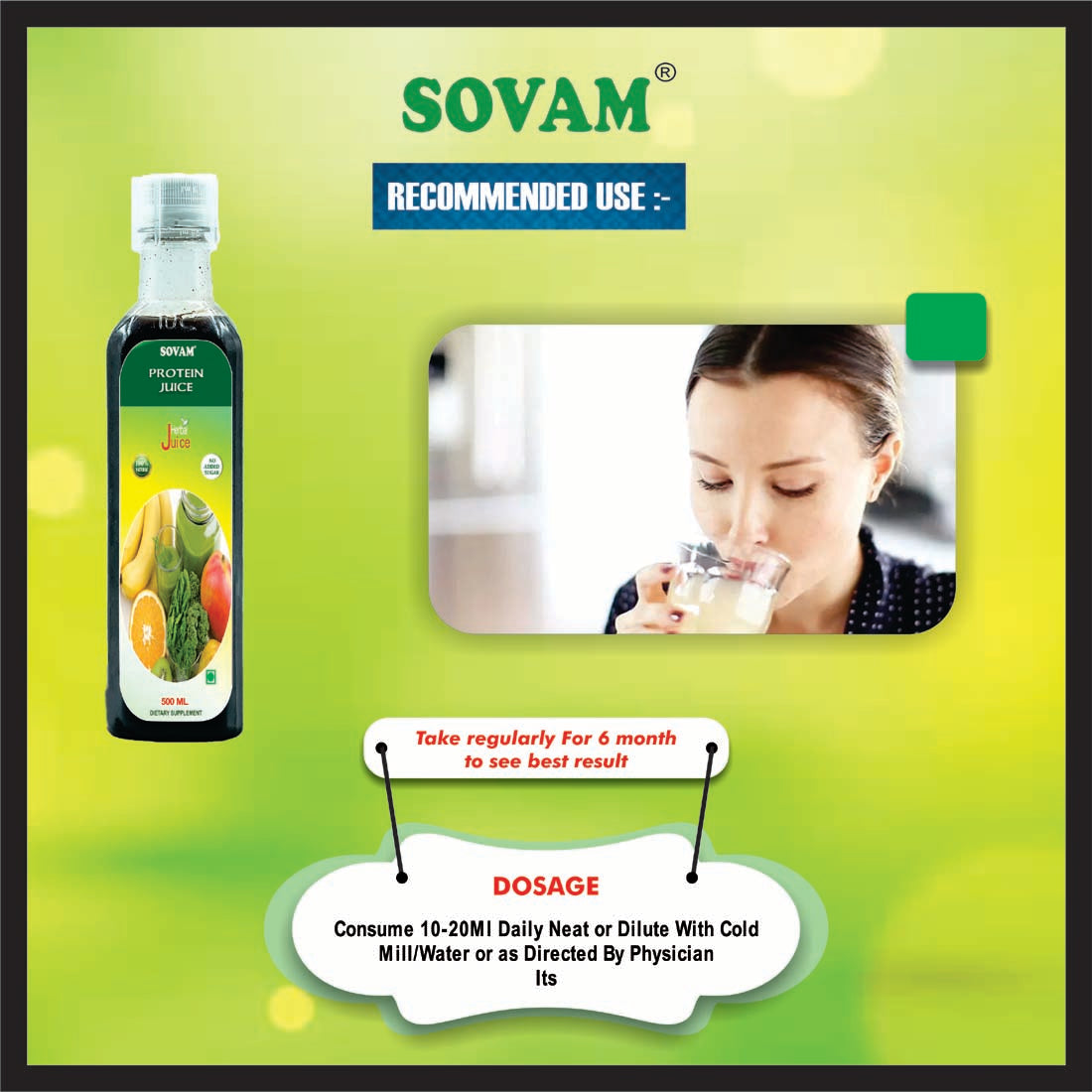 Sovam Protein Juice 500ml