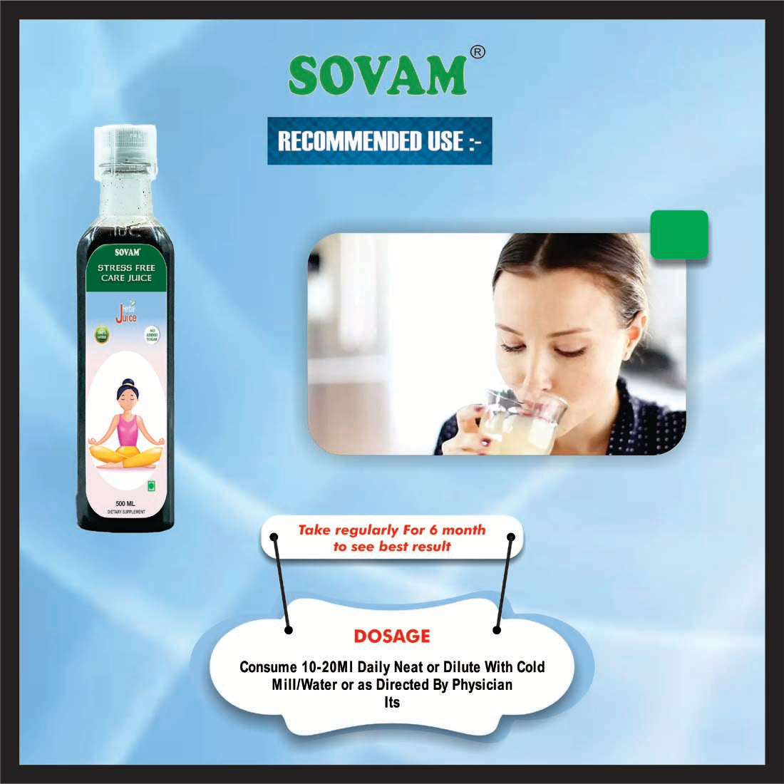 Sovam Stress Free Care Juice 500ml