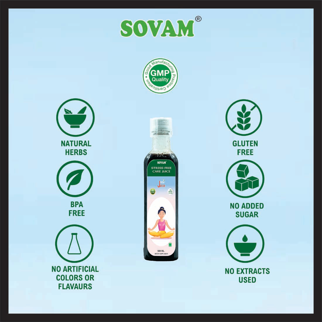 Sovam Stress Free Care Juice 500ml