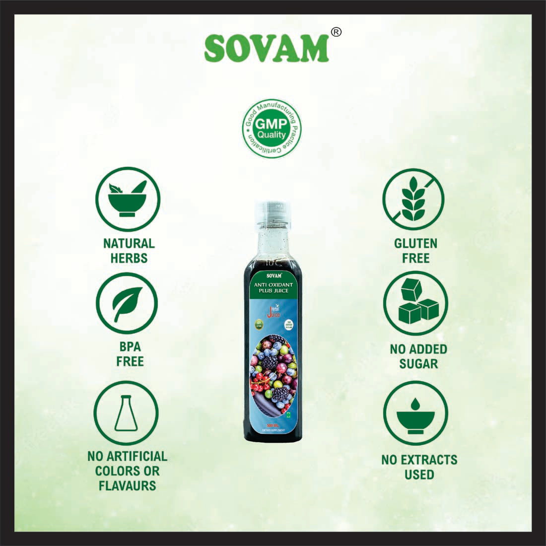 Sovam Anti Oxidant Plus Juice 500ml,