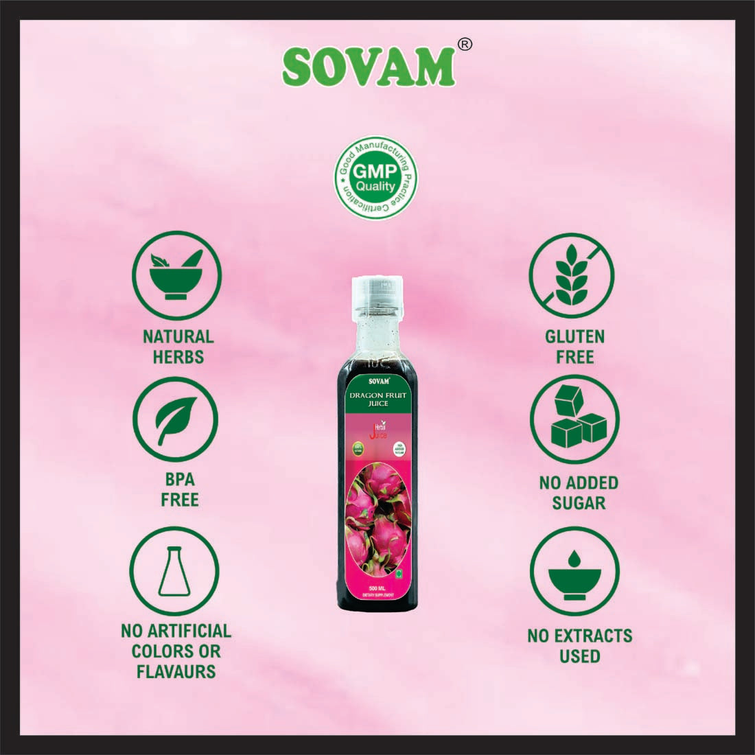 Sovam Dragon Fruit Juice 500ml