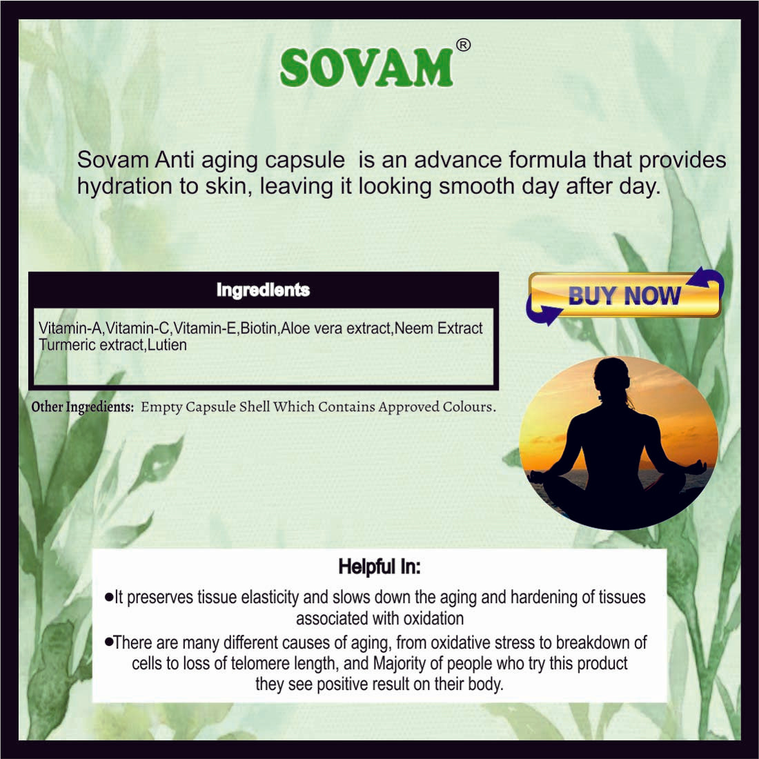 Sovam Anti-Aging 30 Capsule