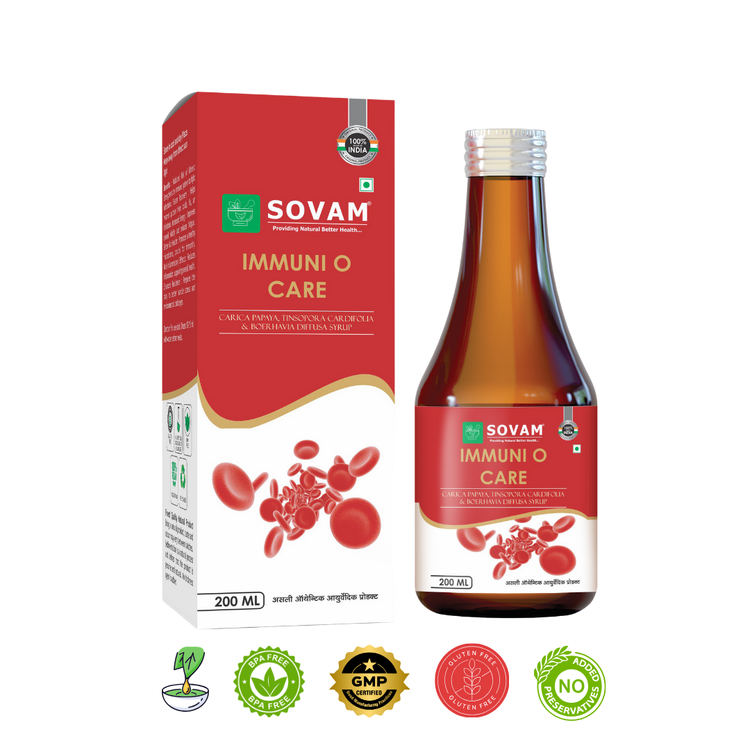 immuni O Care immunity booster syrup | Sovam Ayurveda