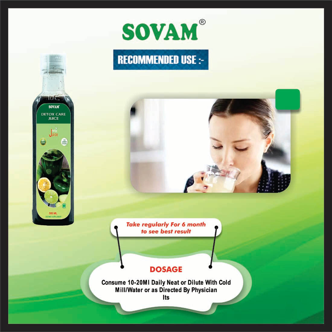 Sovam Detox Care Juice 500ml