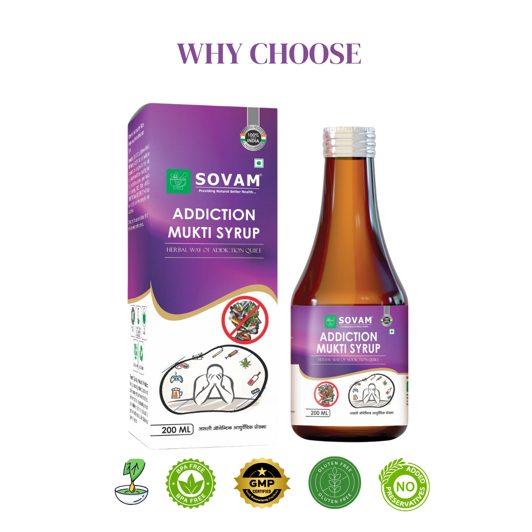 Addiction Mukti Syrup Nasha Mukti Dawa | Sovam Ayurveda