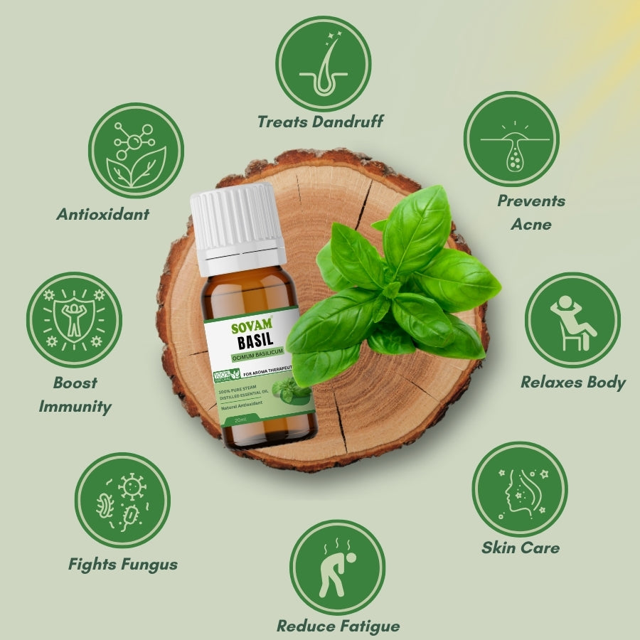 Sovam Basil Essential Oil -20ml