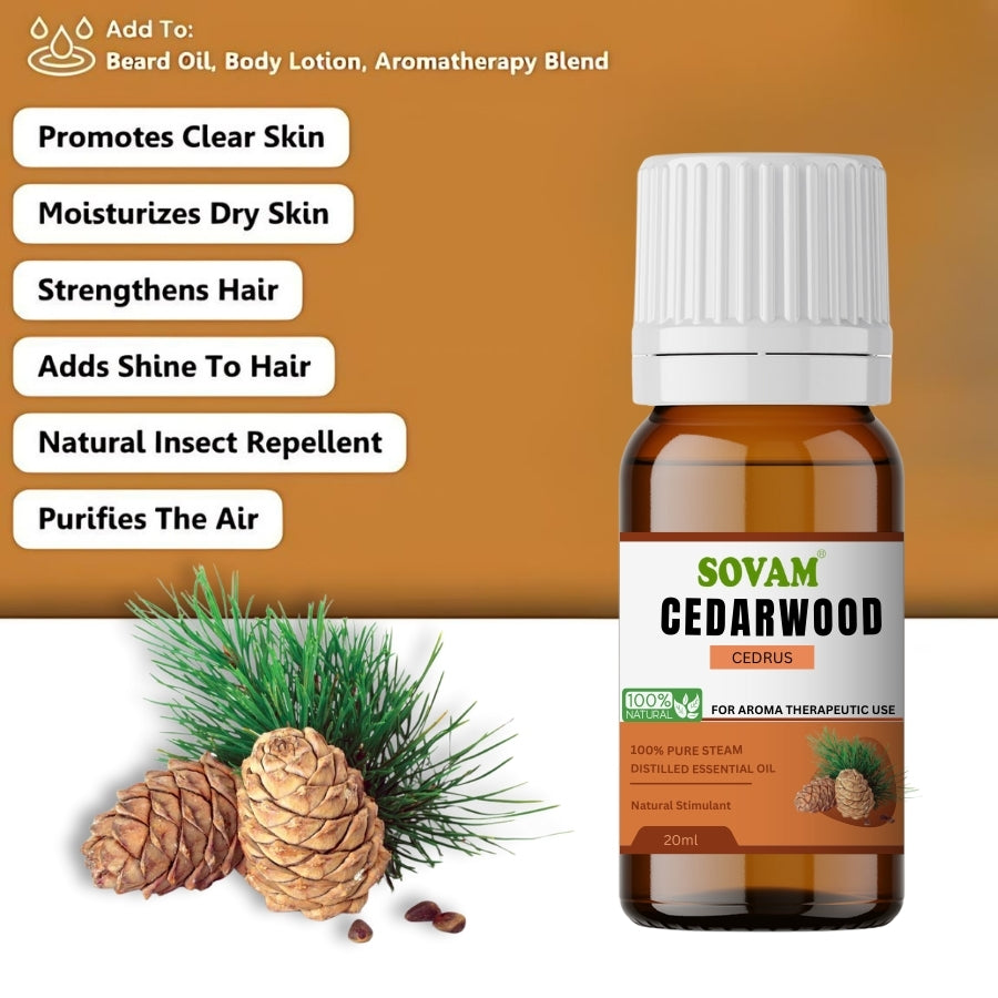 Sovam Cedarwood Essential Oil -20ml