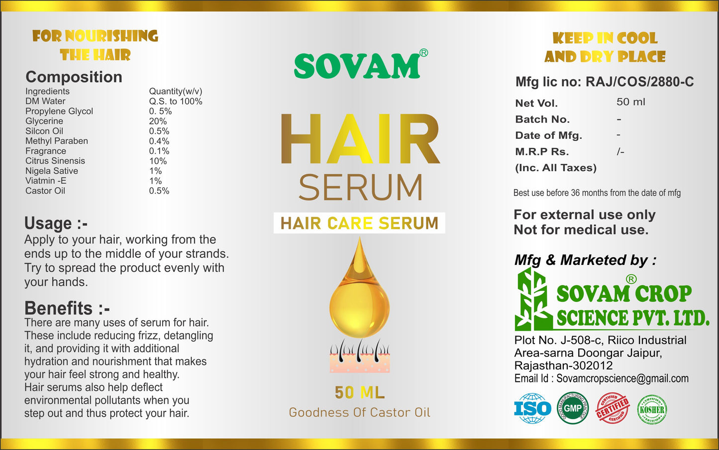 HAIR SERUM 30ML